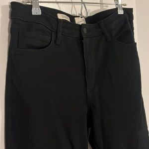 Universal Thread high rise slim straight black jeans. Size 14.